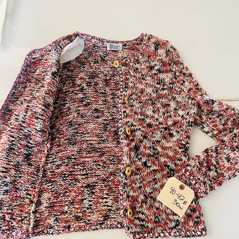 Dunollie Looms Multi-Color Knit Button Cardigan - Picture 6 of 9